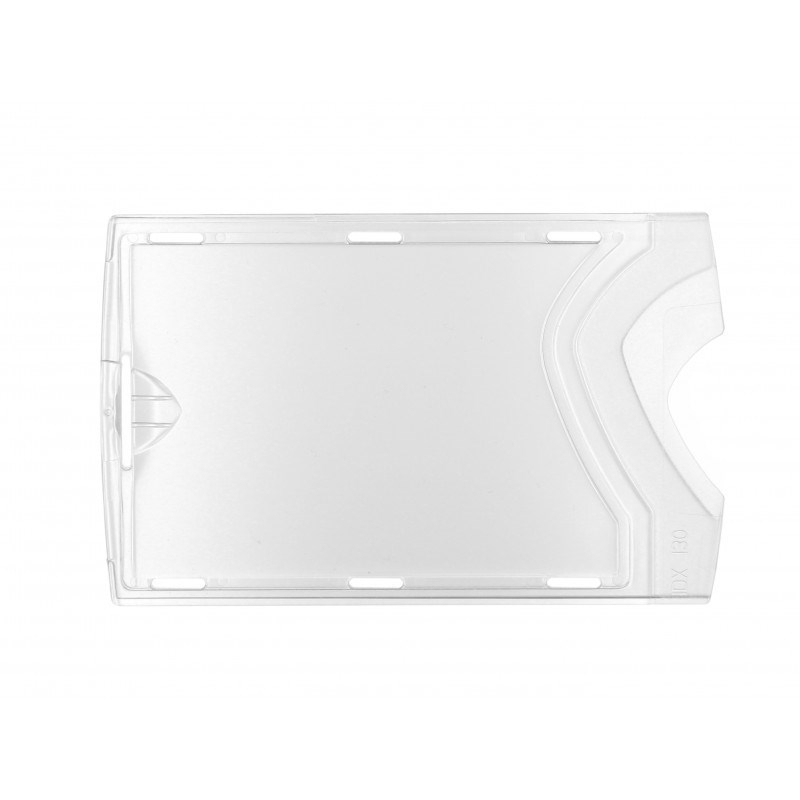 DURABLE Boîte de 10 Portes-cartes Anti RFIB Mono transparent rigide clip  métallique L87 x H54 cm