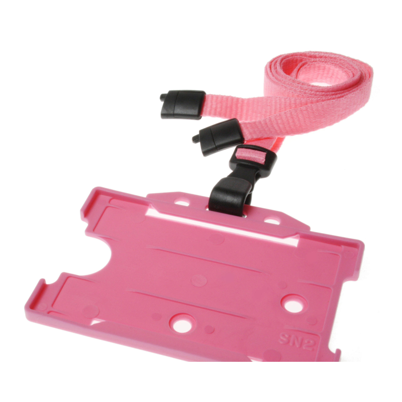 CUCPS10-11 Cordon sécuritaire 10mm avec mousqueton plastique - Rose_02