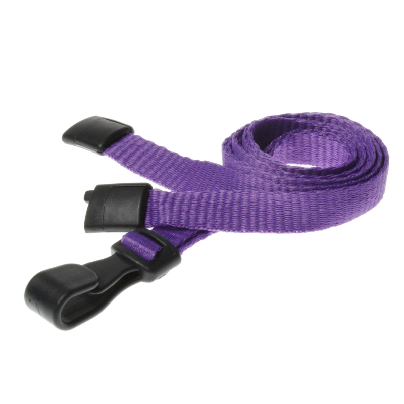 CUCPS10-12 Cordon sécuritaire 10mm avec mousqueton plastique - Violet_01