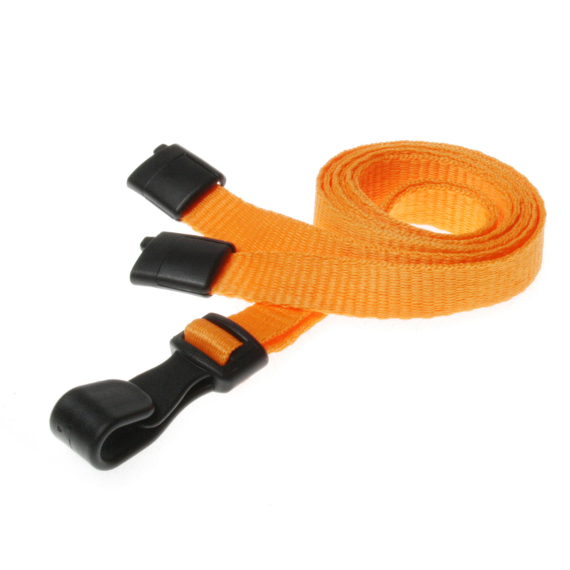 CUCPS10-5 Cordon sécuritaire 10mm avec mousqueton plastique - Orange_01