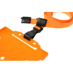 CUCPS10-5 Cordon sécuritaire 10mm avec mousqueton plastique - Orange_02