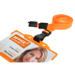 CUCPS10-5 Cordon sécuritaire 10mm avec mousqueton plastique - Orange_03