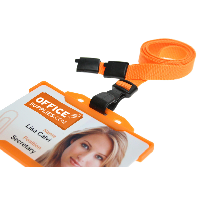 CUCPS10-5 Cordon sécuritaire 10mm avec mousqueton plastique - Orange_03