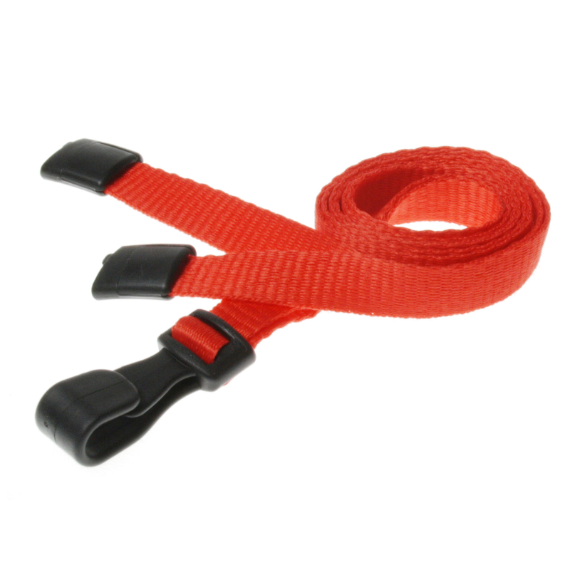 CUCPS10-6 Cordon sécuritaire 10mm avec mousqueton plastique - Rouge_01