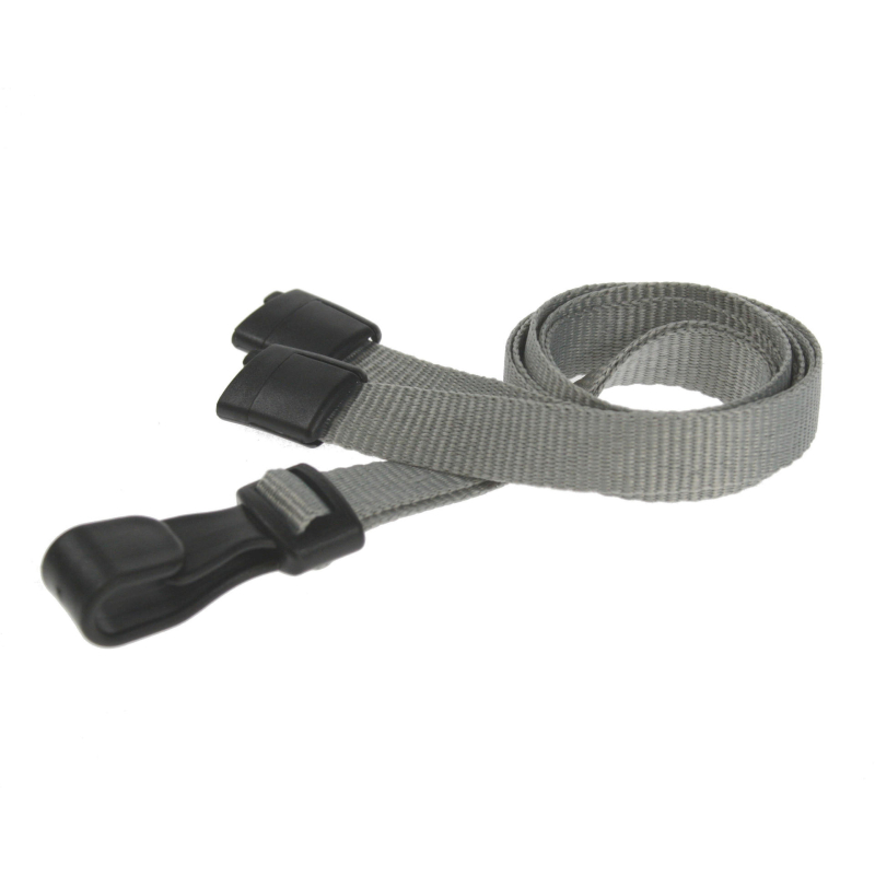 CUCPS10-7 Cordon sécuritaire 10mm avec mousqueton plastique - Gris_01