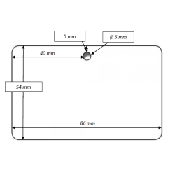 Cartes PVC perforées horizontales -  format 86 x 54 mm -  ép 0 - 76 mm_03