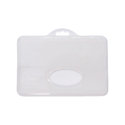 Porte-badge biodégradable -  86x54 mm -  horizontal