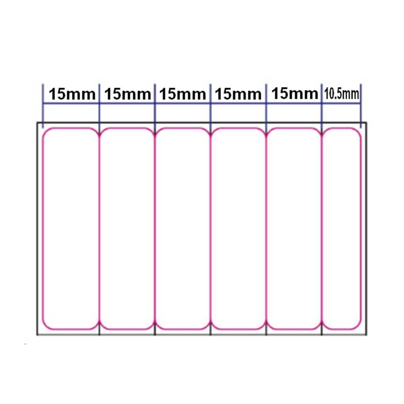 800016-104-100RIOB - Cartes PVC sécable noires, 15mm pour Agent Sécurité (Numéro RIO) _02